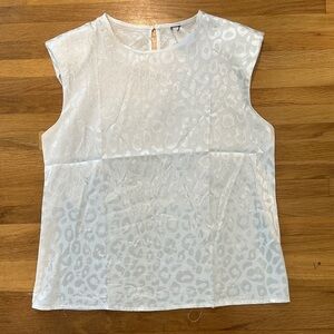 Amazon | White Leopard Print Sleeveless Top